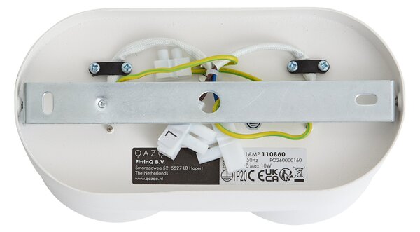 Spot aplicat modern alb GU10 50mm 2 lumini orientabil - Echo