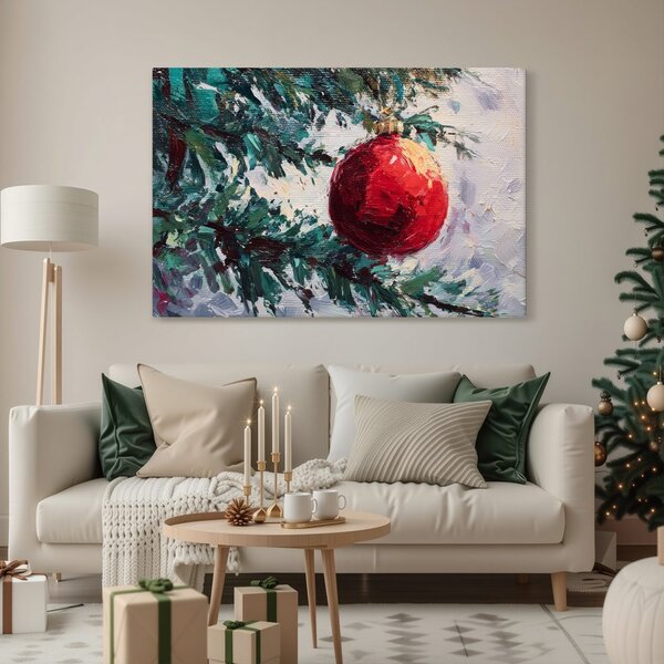 Tablou ornament festiv pe brad