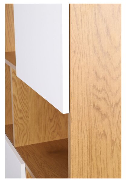 Bibliotecă Nevada, stejar natural (80 cm)