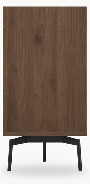 Comodă Zenar 170 cm cu sertare - nuc elegant / negru