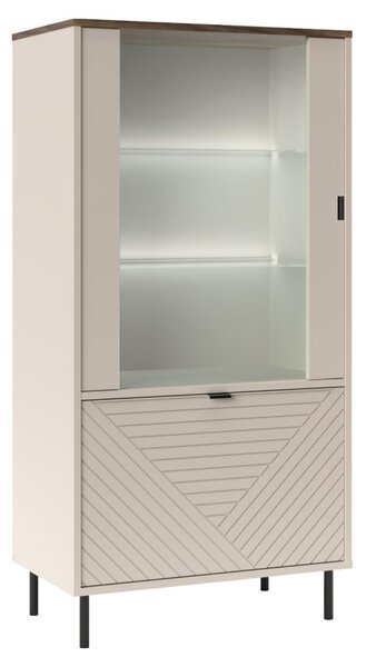 Vitrină Explicaba 1 (cashmir + stejar castello) . 1116329