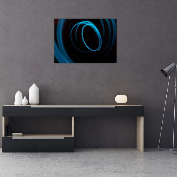 Tablou cu linie albastră (70x50 cm)