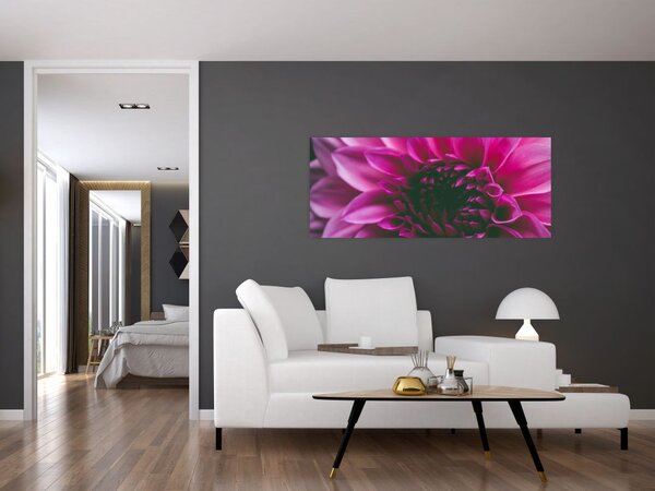 Tablou cu floarea roz (120x50 cm)