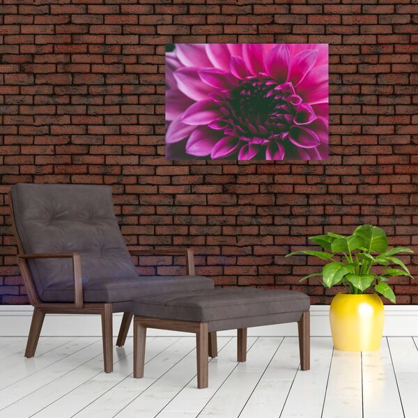 Tablou cu floarea roz (70x50 cm)