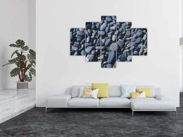 Tabloul cu pietre pe plajă (150x105 cm)