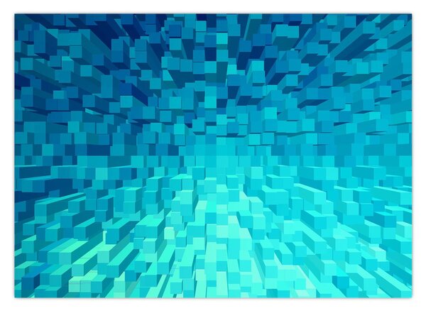 Tabloul - cuburi abstracte (70x50 cm)
