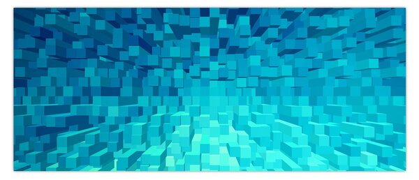 Tabloul - cuburi abstracte (120x50 cm)