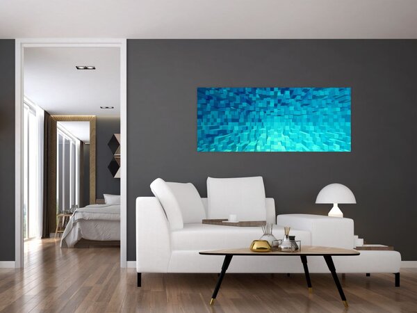 Tabloul - cuburi abstracte (120x50 cm)