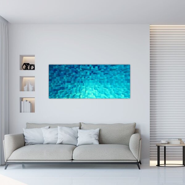 Tabloul - cuburi abstracte (120x50 cm)