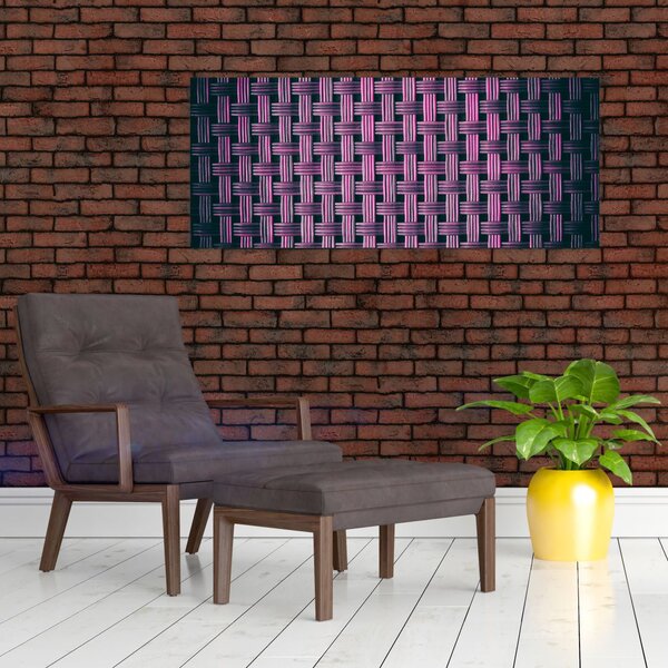 Tabloul textura în mov (120x50 cm)