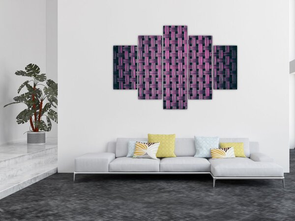 Tabloul textura în mov (150x105 cm)