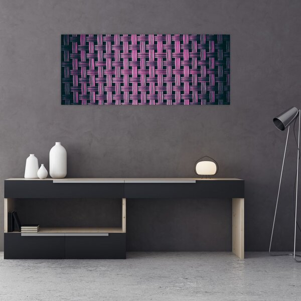 Tabloul textura în mov (120x50 cm)