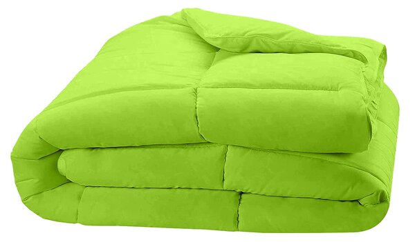 Pilota matlasata cu umplutura microfibra si invelis din bumbac ranforce pentru iarna, 400 g mp, Verde, 210x230 cm