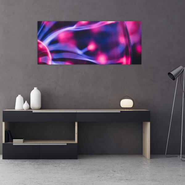 Tablou abstract mov (120x50 cm)