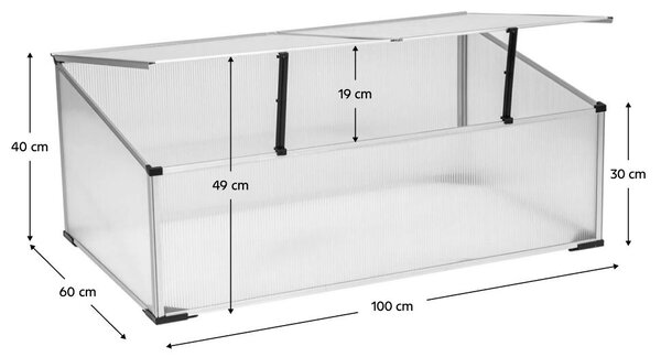 Seră de grădină Lerida (transparent) . 1116402