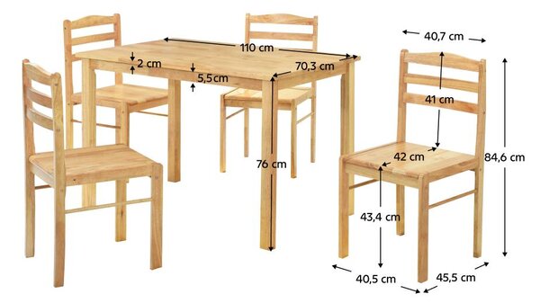 Set mobilier sufragerie Liturgia (drevo) (pentru 4 persoane). 1116407