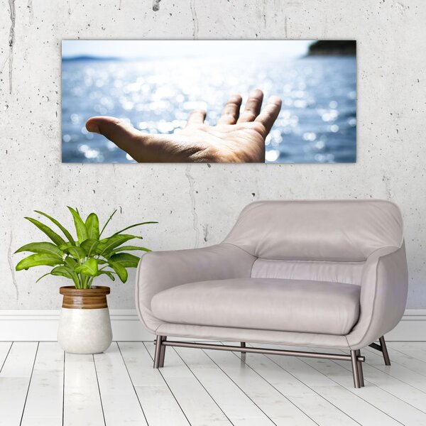 Tabloul cu palma deschisă (120x50 cm)