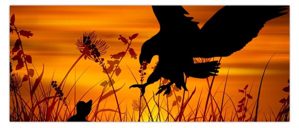 Tablou cu silueta prădătorului (120x50 cm)