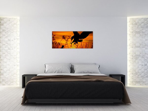 Tablou cu silueta prădătorului (120x50 cm)