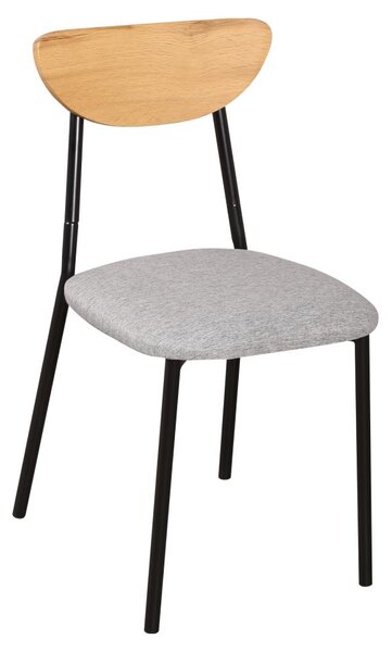 Set mobilier sufragerie Mimetizarse (stejar deschis + gri) (pentru 4 persoane). 1116413