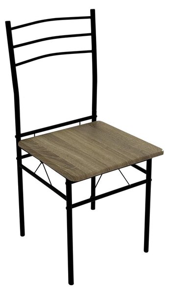 Set mobilier sufragerie Metabolicas (stejar sonoma + negru) (pentru 4 persoane). 1116415