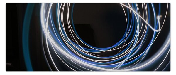 Tabloul cu linii albastre (120x50 cm)