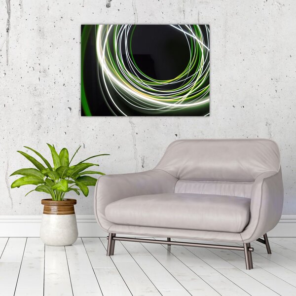 Obraz cu linii verzi (70x50 cm)