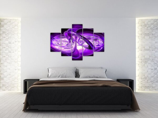 Tabloul fractalilor în violet (150x105 cm)
