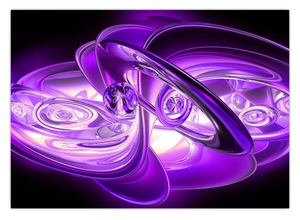 Tabloul fractalilor în violet (70x50 cm)