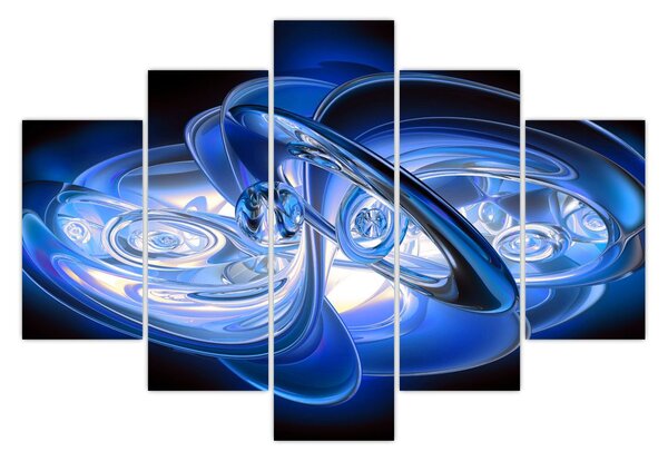 Tabloul abstract albastru (150x105 cm)