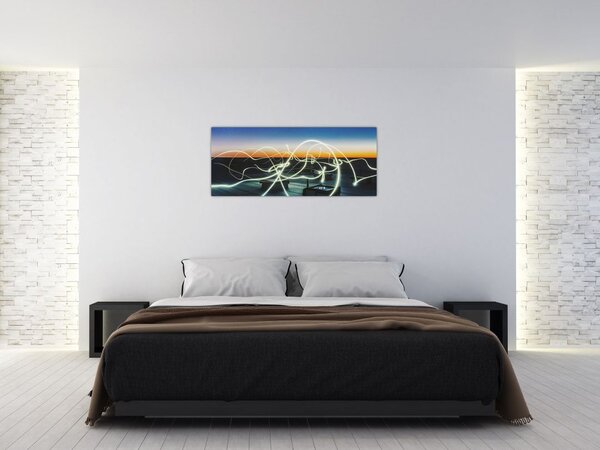 Tabloul - privire spre cer din acoperiș (120x50 cm)