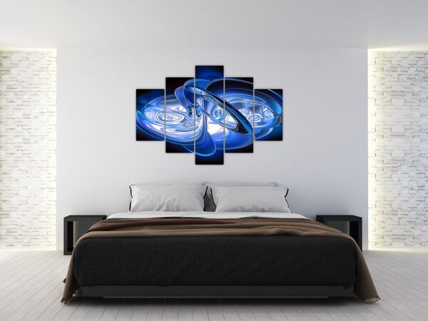 Tabloul abstract albastru (150x105 cm)