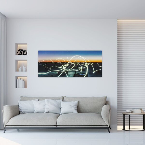 Tabloul - privire spre cer din acoperiș (120x50 cm)