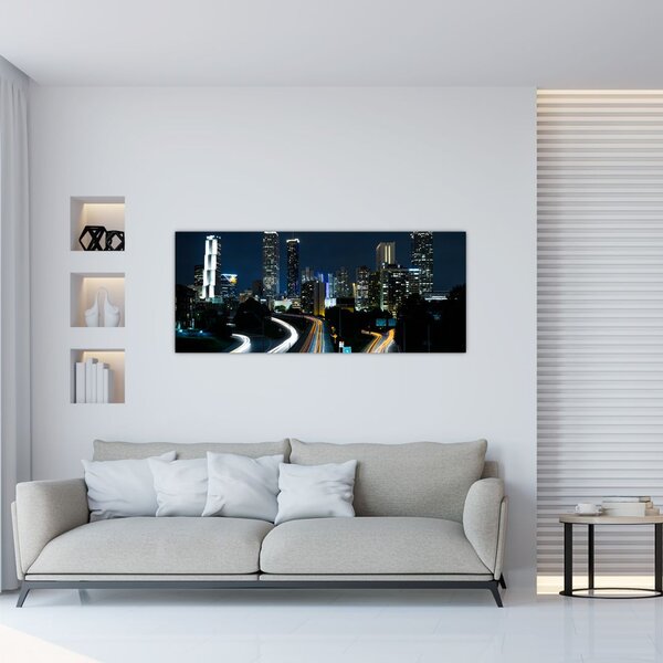 Tabloul metropolei nocturne (120x50 cm)