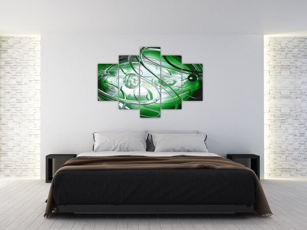 Tabloul abstract verde (150x105 cm)