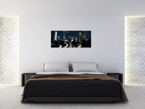 Tabloul metropolei nocturne (120x50 cm)