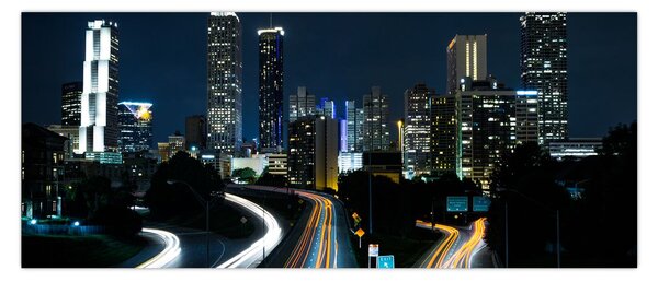 Tabloul metropolei nocturne (120x50 cm)