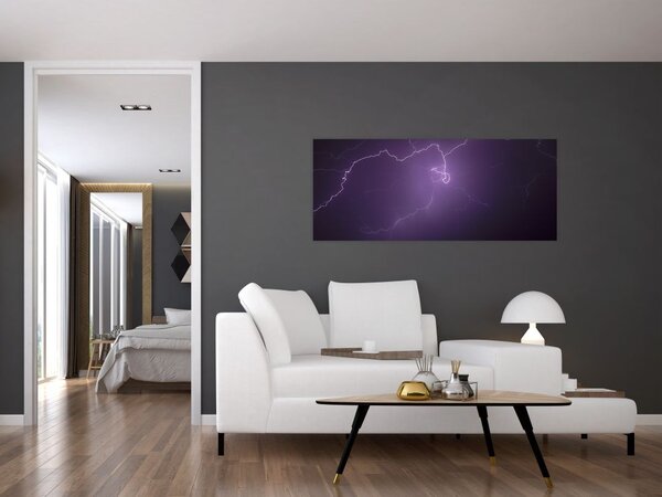 Tabloul cu fulger pe cer (120x50 cm)