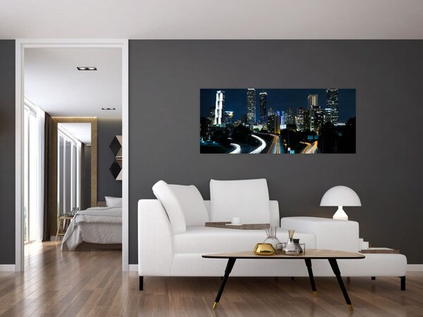 Tabloul metropolei nocturne (120x50 cm)