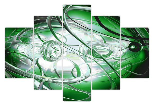 Tabloul abstract verde (150x105 cm)