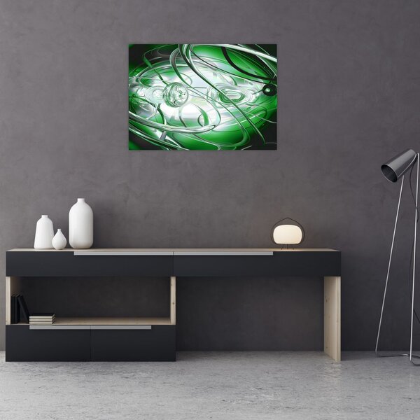 Tabloul abstract verde (70x50 cm)