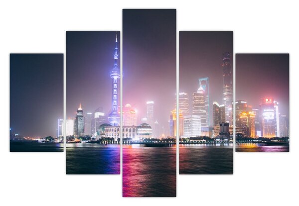 Tabloul Shangai nocturn (150x105 cm)