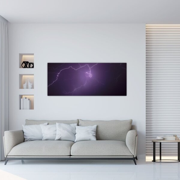Tabloul cu fulger pe cer (120x50 cm)