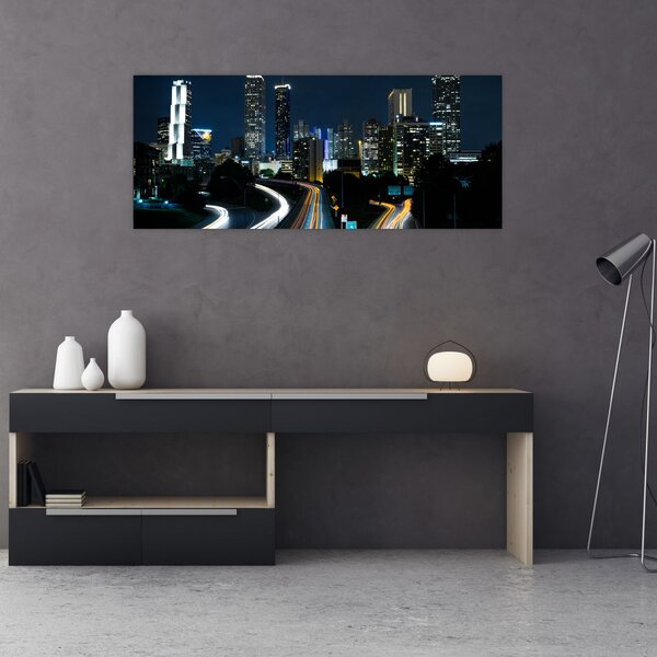 Tabloul metropolei nocturne (120x50 cm)
