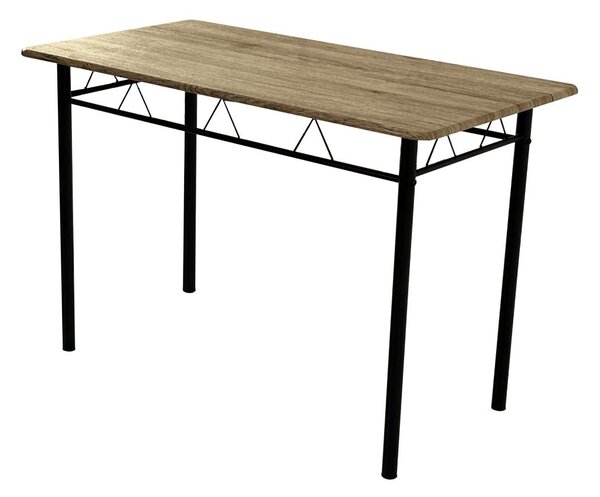 Set mobilier sufragerie Pacientes (stejar deschis + negru) (pentru 4 persoane). 1116437