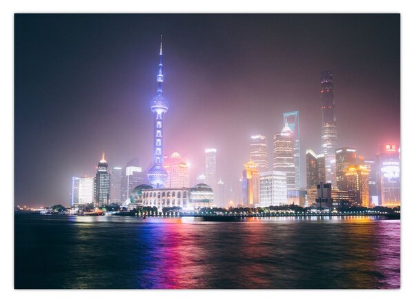 Tabloul Shangai nocturn (70x50 cm)