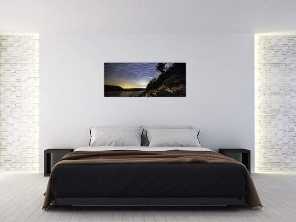 Tablou - cerul cu apus de soare (120x50 cm)