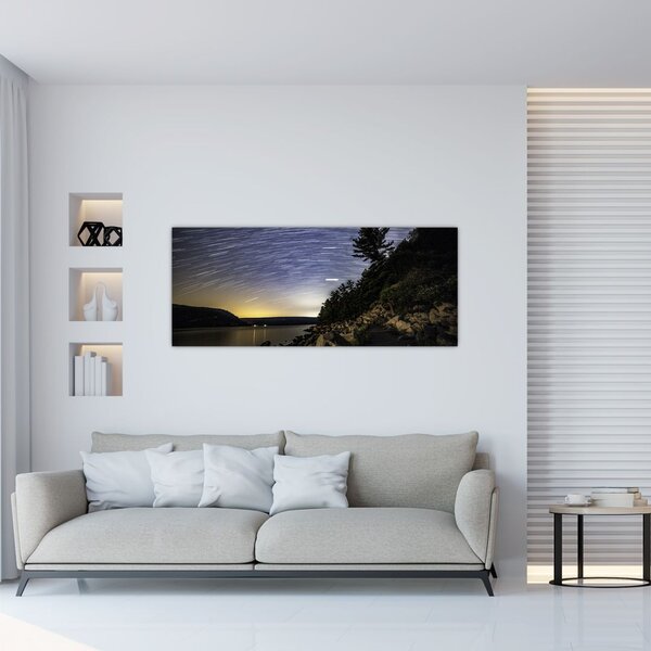 Tablou - cerul cu apus de soare (120x50 cm)