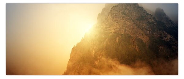 Tabloului muntelui în ceață (120x50 cm)