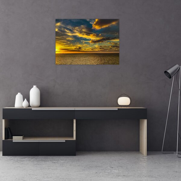 Apus de soare la mare (70x50 cm)